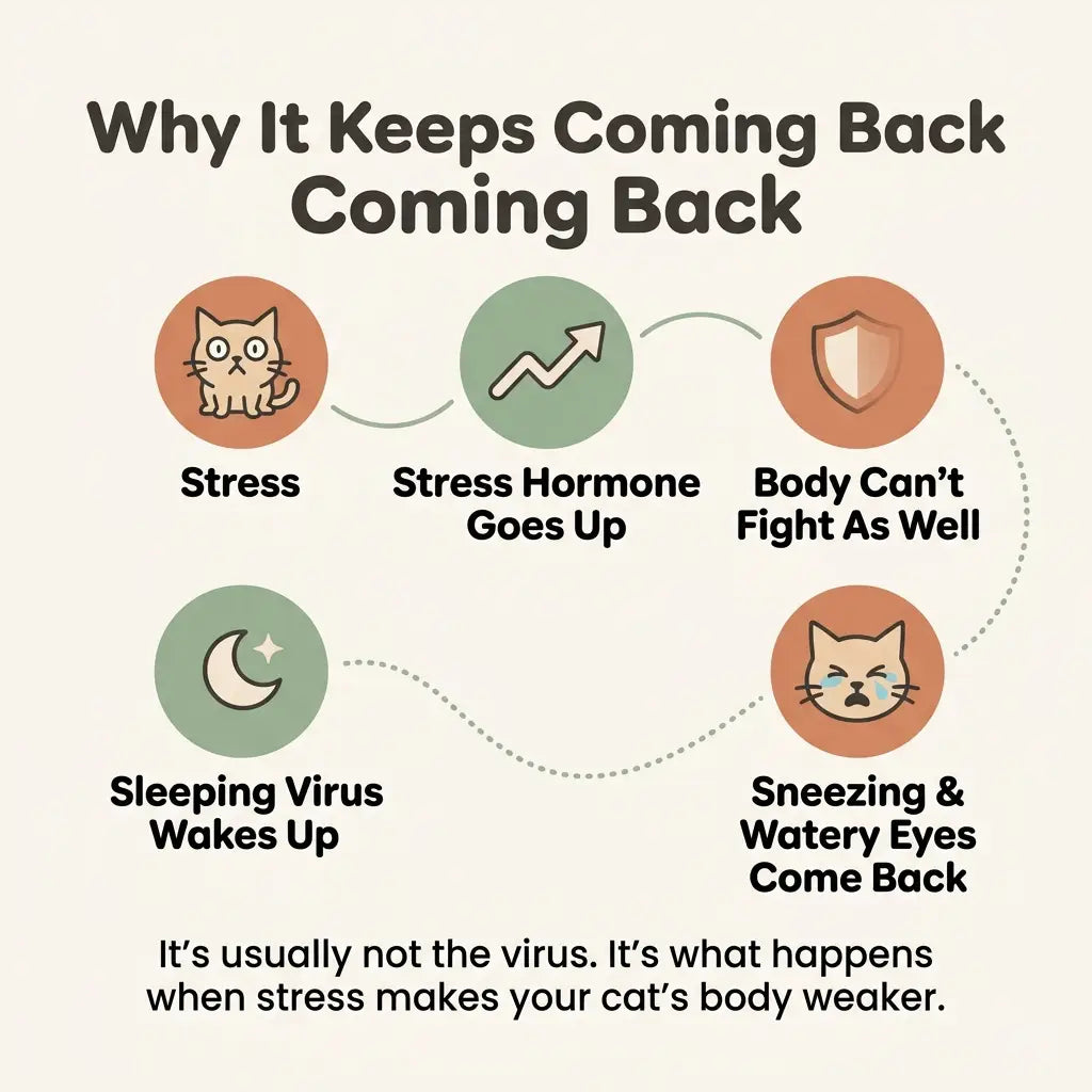 Calm Start Chews for Cats · Stress Support for Sneezing and Goopy Eyes